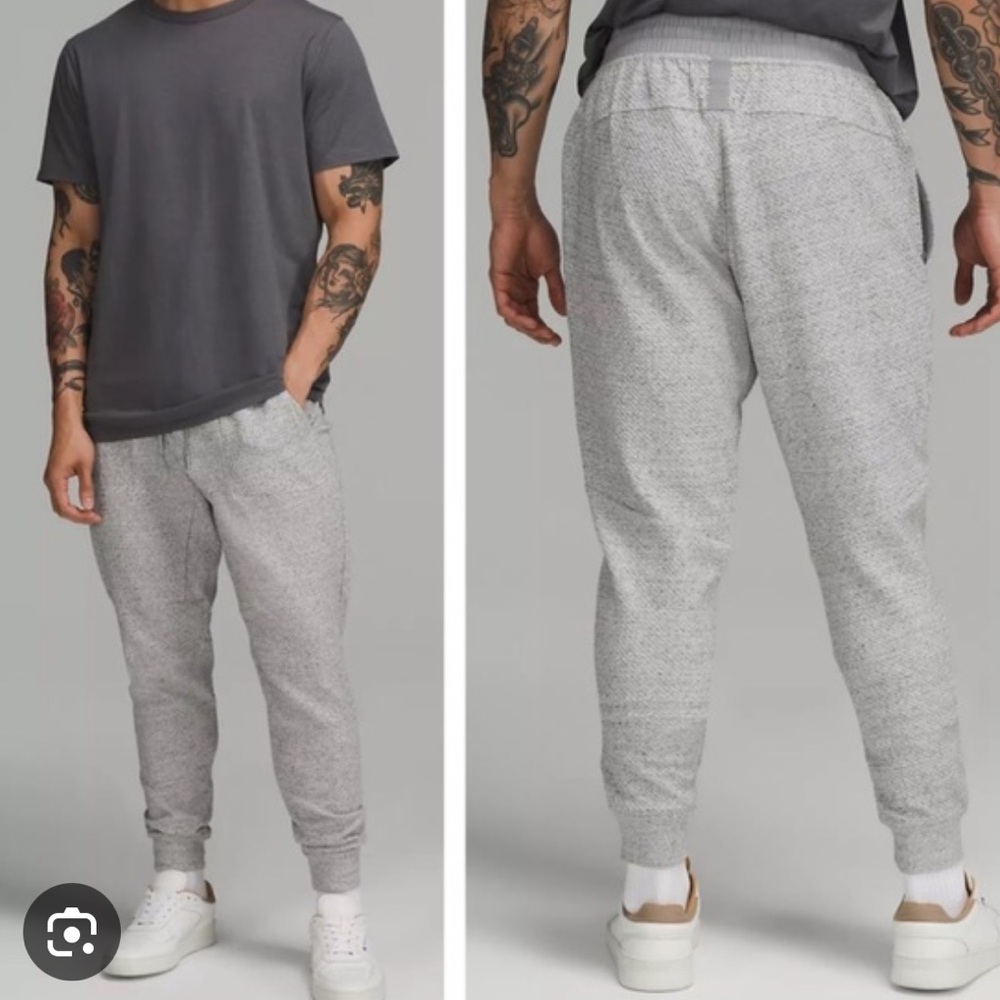 lululemon athletica mens At Ease Joggers in Light Heather Gray XS